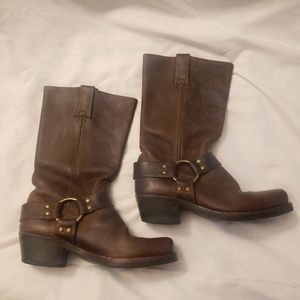 Frye Harness Boot Brown Leather Women's Size 6.5